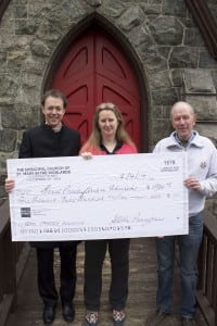 Fr. Shane Scott-Hamblin, Andrea Bach and Gordon Stewart (Photo by K.E. Foley)