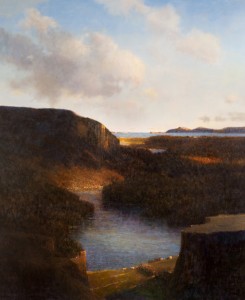A painting by Donald Jurney (photo by Lori Adams)