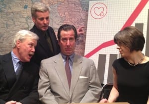 The main members of the "Gasping" cast: from left, George Kimmel, Joe Dunn, Donald Kimmel and Jean Garner.