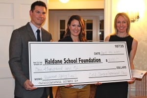Craig and Deanna Muraszewski of the Cold Spring General Store With Jennifer Marrinan, HSF president (Photo by Linda Speziale)