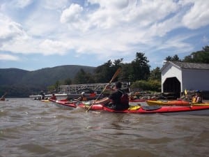 Brian Grahn leads a kayak tour. (Photo by Laurie Nemetz)