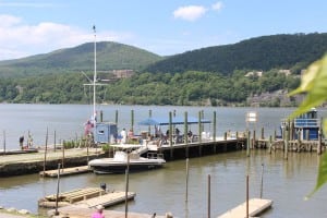The picture-perfect setting of the Garrison Yacht Club on Garrison's Landing.