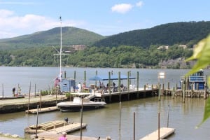 The picture-perfect setting of the Garrison Yacht Club on Garrison's Landing.