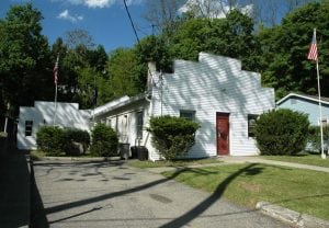 Destined to be something else? Located on Kemble Avenue, in the middle of Cold Spring, the VFW building, owned by the Philipstown government, could go on the real estate market soon. File photo by L.S. Armstrong