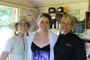(Left to right) Glynwood Livestock Assistant Maddie Morley, Farm Store Manager Eugenia Copeland and Executive Chef Jodi Cummings pictured inside the store. Photo by A. Rooney