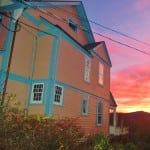The side of the Impellizzeri-Wright house basks in a fall sunset in 2011. Photo by L.S. Armstrong