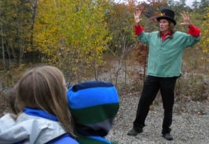 Jonathan Kruk entertains children and their parents with his Spooky — Not Scary — Local Legends.