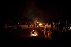 A roaring bonfire at Boscobel (photo provided)