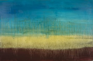 Peace in Gaza (Oil on Canvas. 48" x 72". August 2014)