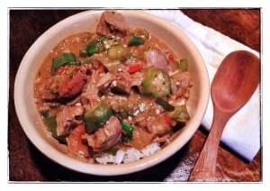 Turkey, sausage and okra gumbo (photo by J. Dizney)