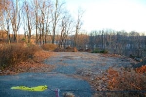 To dispose of collected leaves, Cold Spring uses an empty lot at the end of Benedict Road.