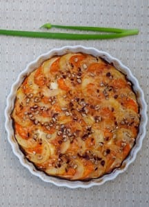 A carrot potato gratin, one of the recipes found in Marika Blossfeldt's cookbook.