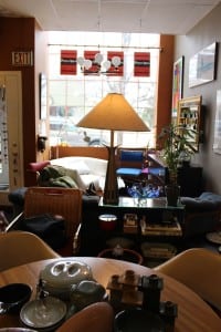 Pomarosa's rectangular space is filled with 20th-century objects
