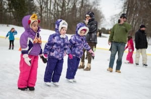 Among the youngest to take to the ice at last year's Winter Carnival