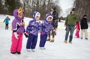 Among the youngest to take to the ice at last year's Winter Carnival