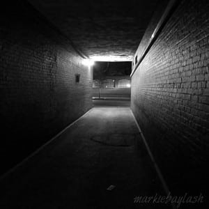 A shadowy alley in Beacon — a favorite subject for Baylash