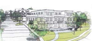 As currently planned, Building 2, the 'municipal' building in a redeveloped Butterfield complex, would house governmental facilities.