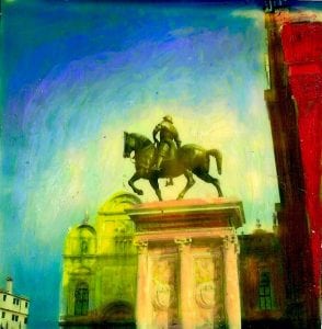 Franc Palaia's polaroid, "Colleoni by Verrocchio, Venice"