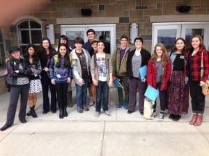 Haldane students at the Young Authors Conference in White Plains on March 16