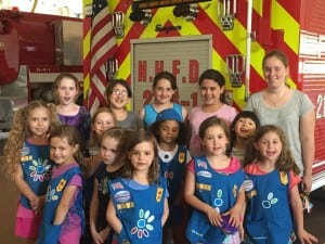 Girl Scouts visit the North Highlands Firehouse (Photo provided)