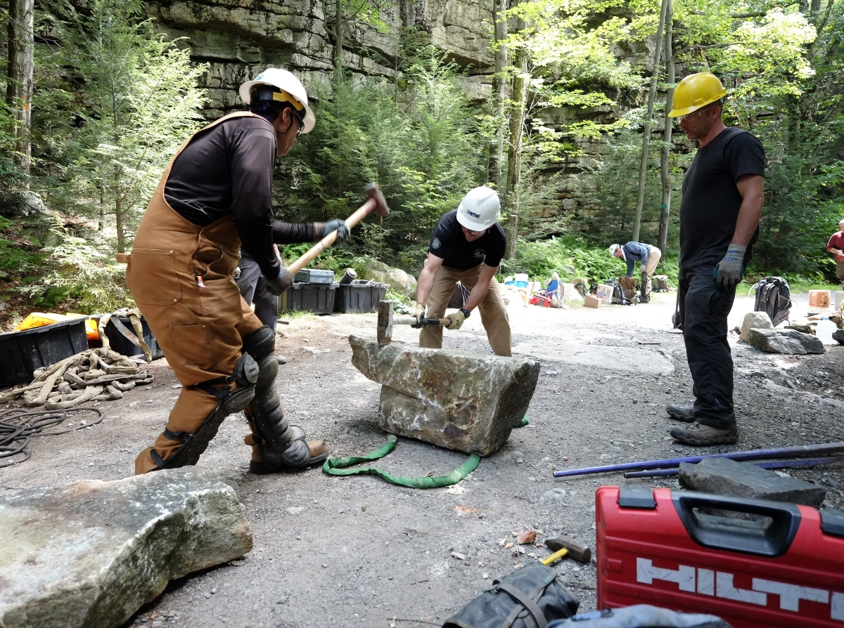 Jolly Rovers StoneSplitting1-Minnewaska State Park NY