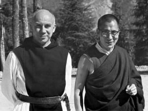 Merton and  the Dalai Lama in Nov. 1968 (Photo courtesy Duckworks, Inc.)