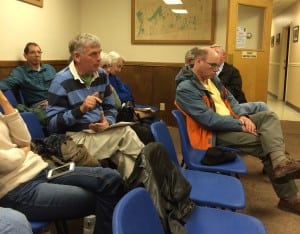Michael Armstrong comments during the meeting.