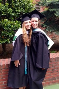 Erin Percacciolo, right, at her graduation from Manhattan College (Photo provided)