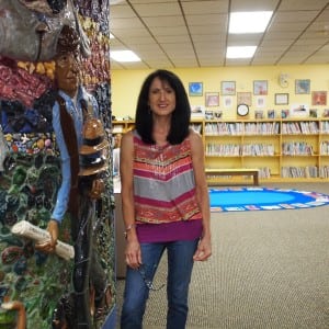 Howland Library's youth services librarian, Ginny Figlia