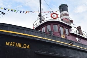 The tugboat Mathilda is on permanent display at HRMM. (Photo by M. Turton)