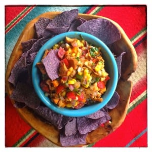 Corn Chanterelle Salsa