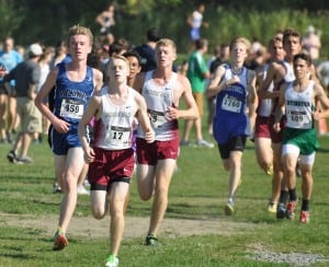 Haldane's Nick Farrell (459) finished 12th overall in the Monroe-Woodbury Classic