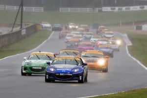 McAleer and his racing partner had to cope with wet conditions in claiming the title. (Photo by Al Merion Padron)