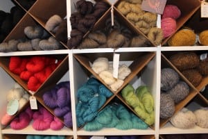 Bundles of wool, ready to be knitted (Photo by A. Rooney)