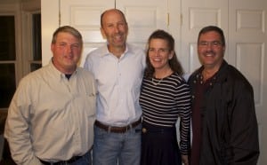 Robert Flaherty, Supervisor Richard Shea, Nancy Montgomery and newly elected highway superintendent Carl Carl Frisenda (photo by K.E. Foley)