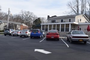 The municipal parking lot on Fair Street will soon collect fees via a solar-powered pay station. (Photo by M. Turton)