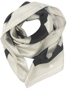 Silk twill scarf designed by Suguru Miyagi (photo provided)