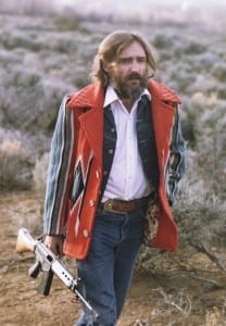Dennis Hopper, in a scene from American Dreamer (publicity photo)