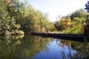Part of the reservoir at the Cold Spring water system plant on Fishkill Road. (Photo by Kevin E. Foley)