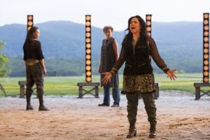 (Left to right) Stacey Yen, Nance Williamson and Maria-Christina Oliveras in "Macbeth"  (Photo by T. Charles Erickson)