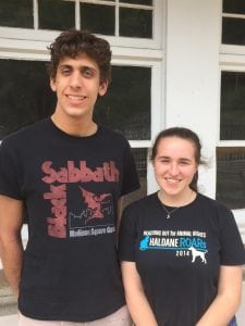 Directors in the morning, actors in the afternoon: Cory Zouzias and Harper Levy (Photo by A. Rooney)