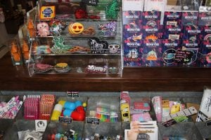Lots of little "Made In Japan" items fill the shelves at Dream in Plastic. (Photo by A. Rooney)