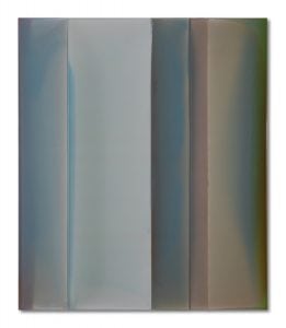 "Dusk Shadows", polymer on panel, by Susan English (Photo by Zachary Skinner)