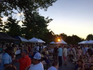 Diners enjoying last year's Firefly Feast. (Photo by Ben Giardullo)