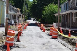 Improvements to Furnace Street are underway. (Photo by M. Turton)