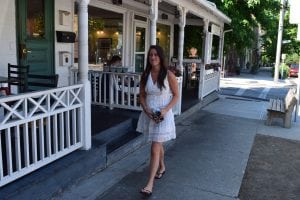 At Hudson Hils the sidewalk is only 5 ' 6" wide. (Photo by M. Turton)