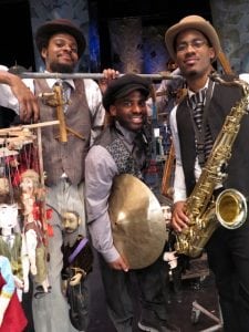 James Brandon Lewis, bassist Luke Stewart and drummer Warren Trae Crudup III (photo provided) 