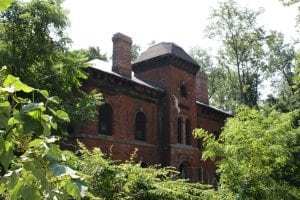 A building at West Point Foundry Preserve.