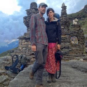 Filmmakers Lucas Millard and Kate Stryker in Chepuwa, Nepal (image courtesy of Bottomless Well Films)