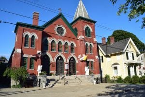 An undetermined amount of cash was stolen from Our Lady of Loretto. (Photo by M. Turton)